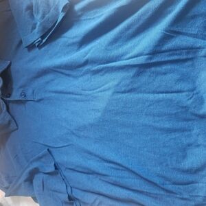Haggar Casual Blue Button Down Shirt